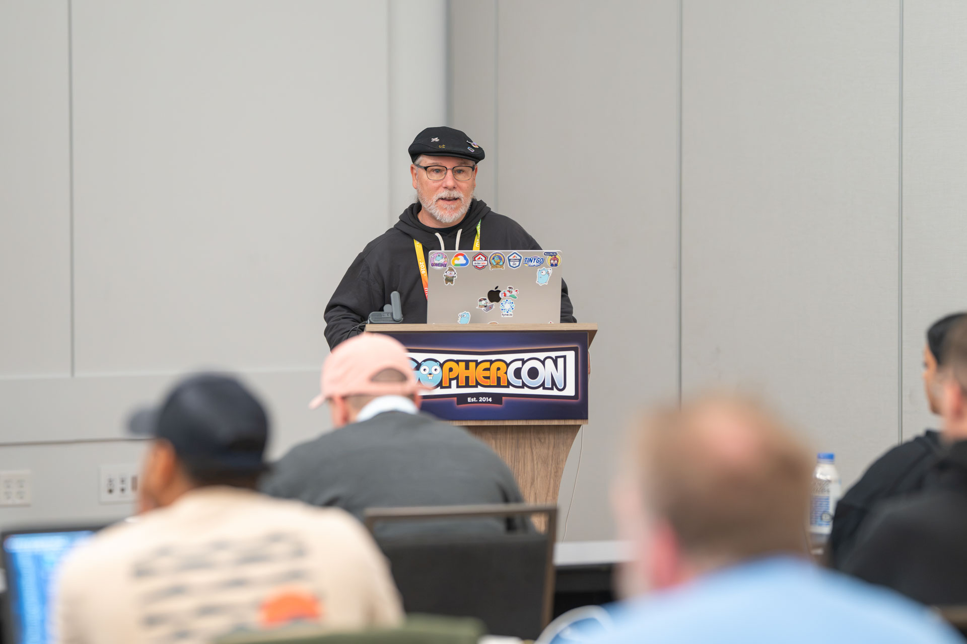 GopherCon US 2026 — Bill Kennedy opening the Ultimate Practical AI workshop at the podium.