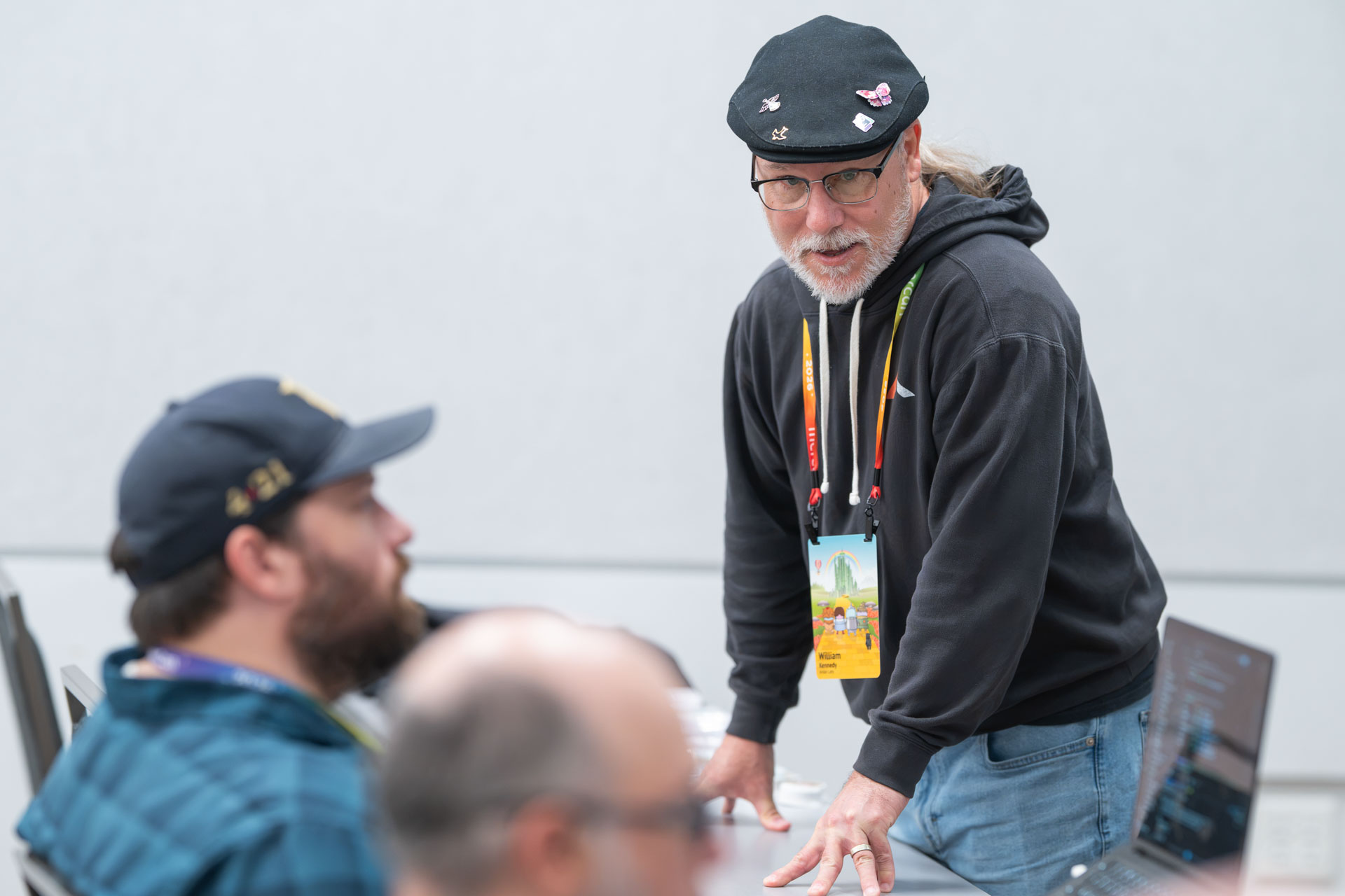GopherCon US 2026 — Bill Kennedy answering a question from a workshop attendee.