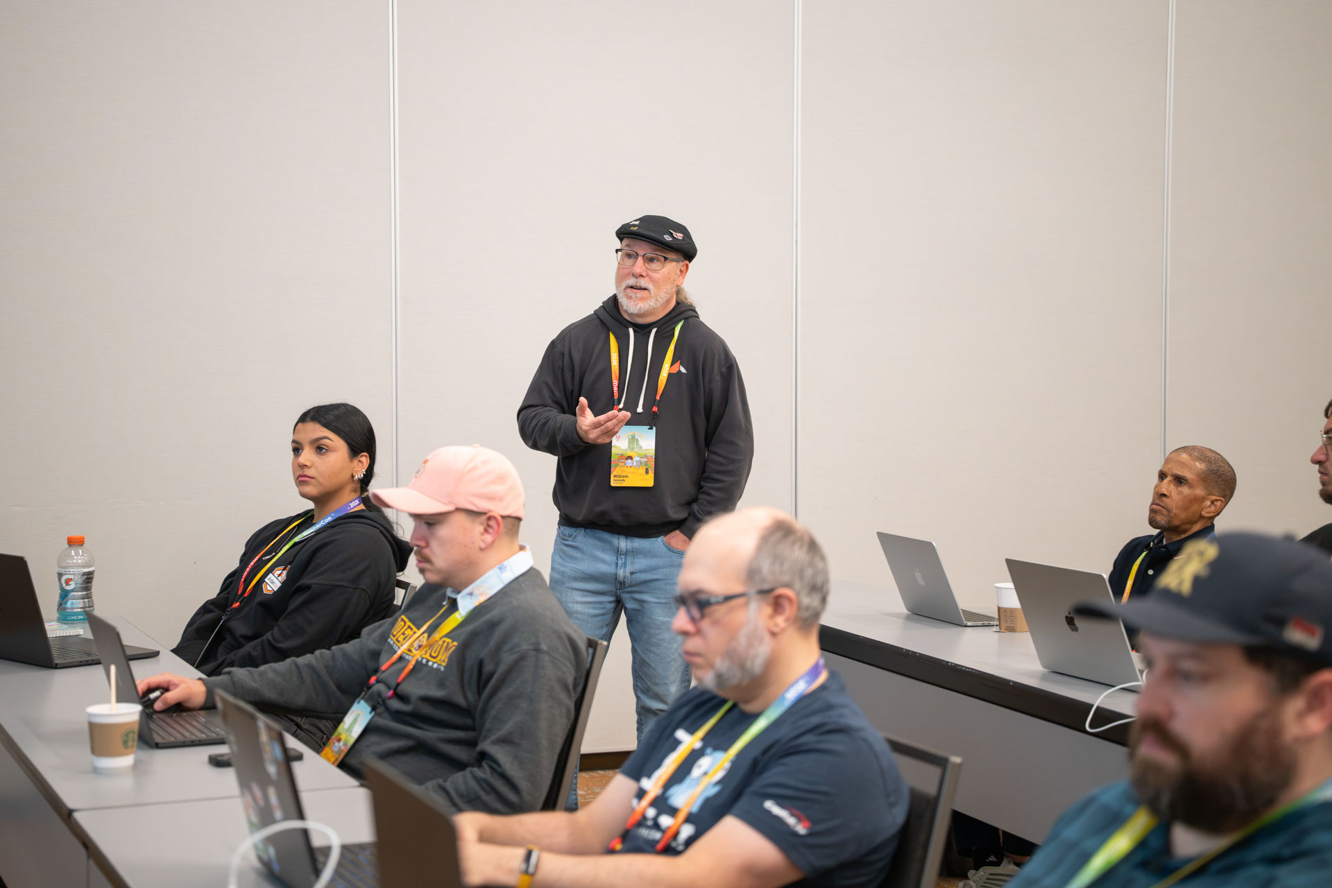 GopherCon US 2026 — Bill Kennedy teaching from the side of the workshop room.