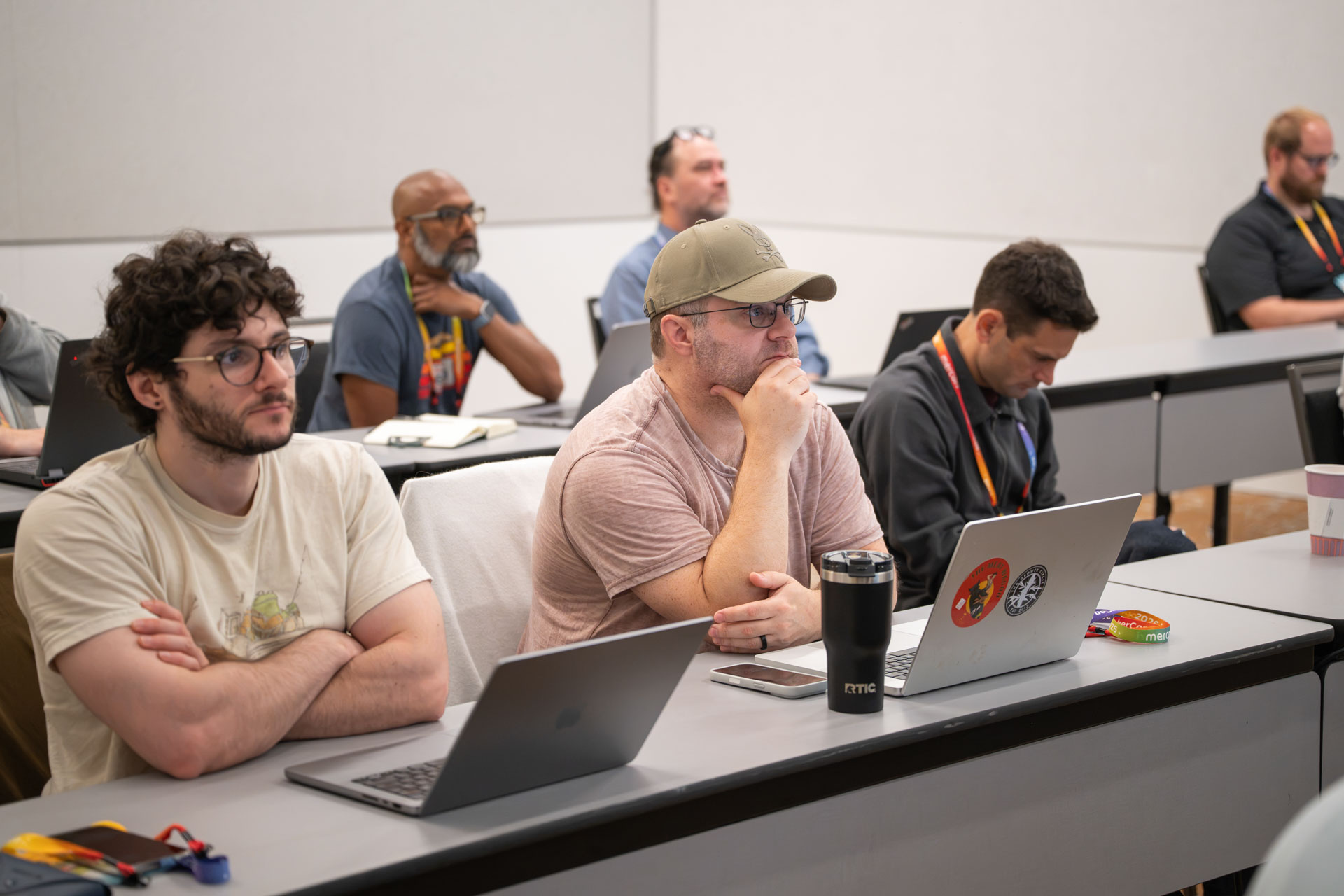 GopherCon US 2026 — Go developers following along during the AI workshop.