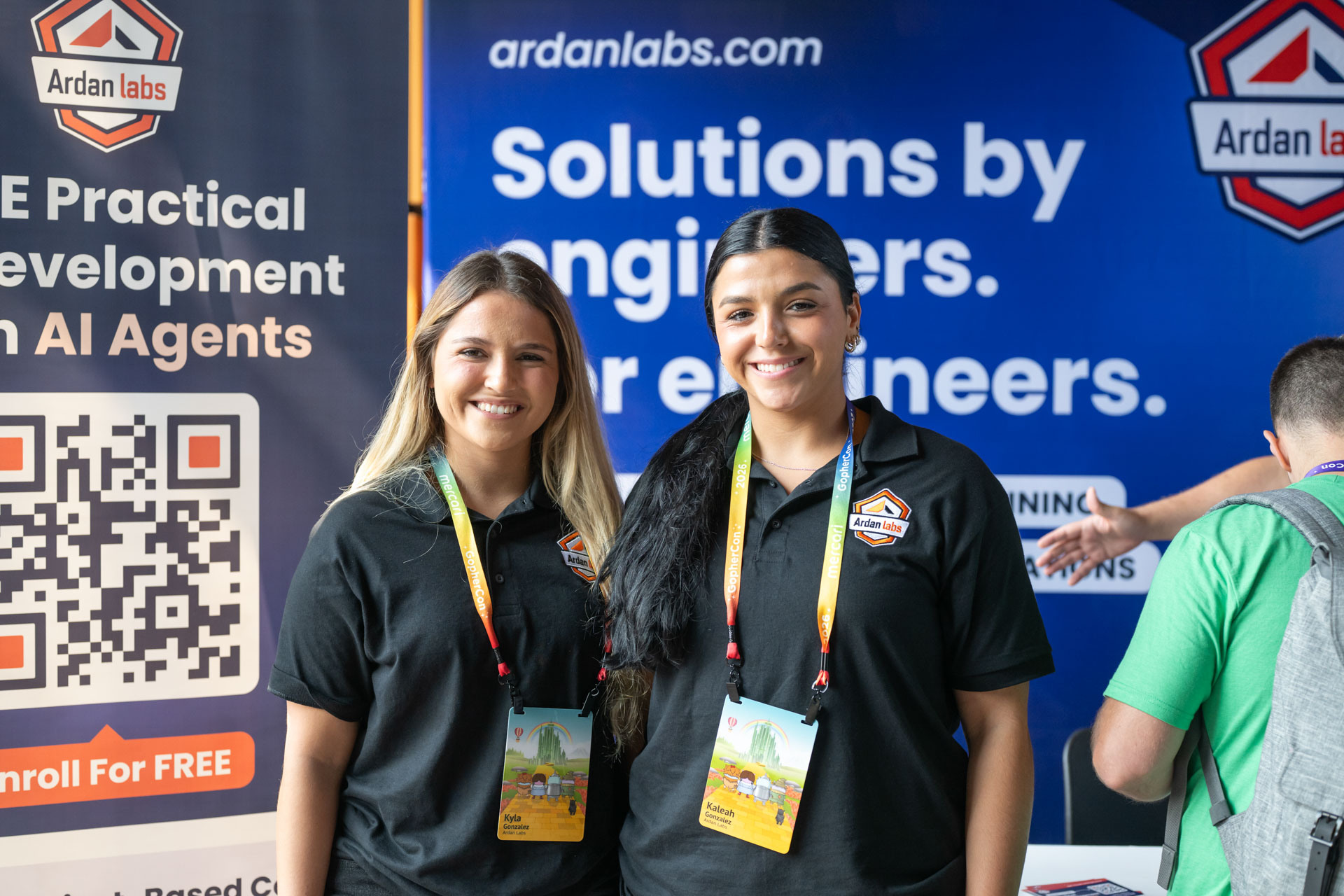 GopherCon US 2026 — Ardan Labs team members at the sponsor booth.