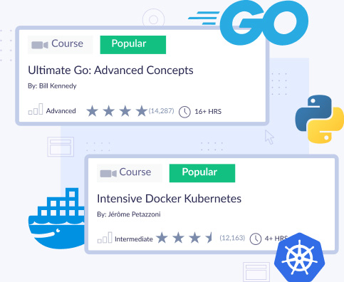 Ardan labs Go and Docker Kubernetes courses